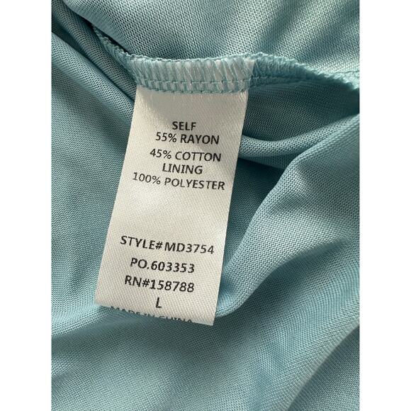 Mable Size Large Floral Drop Waist Mini Dress Ruched Pleated Tie Strap Cottage - Picture 12 of 12